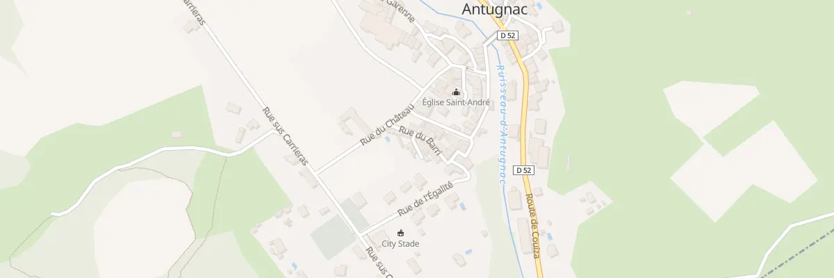Plan du 64 Le Village à Antugnac