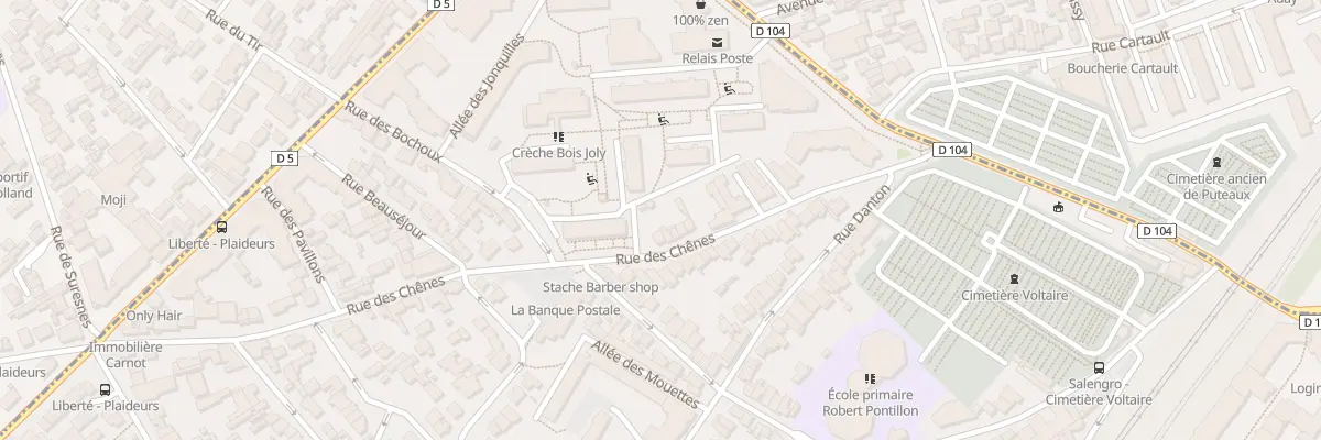 Plan du 75 Rue des Chênes à Suresnes