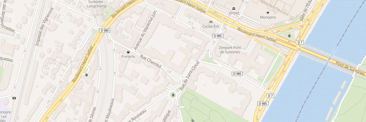Plan du 7 Rue de Saint-Cloud à Suresnes