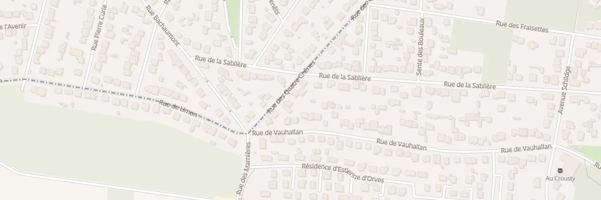 Plan du 8 Rue des 4 Chenes à Palaiseau