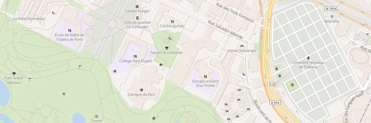 Plan du 120 Rue Salvador Allende à Nanterre