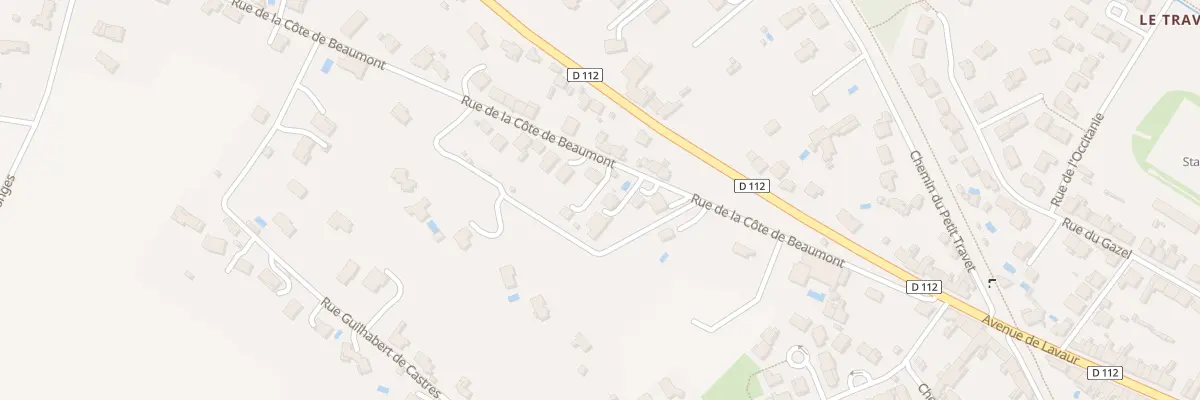 Plan du 35 Rue de la Côte de Beaumont à Castres