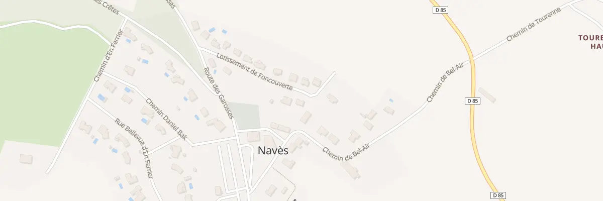 Plan du 8 Lot de Foncouverte à Navès