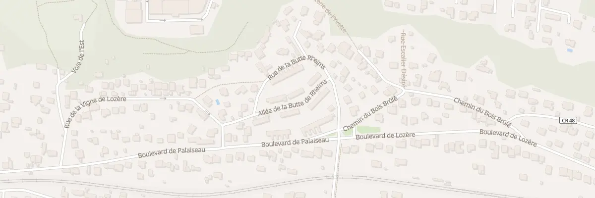Plan du 4 All de la Butte de Rheims à Palaiseau