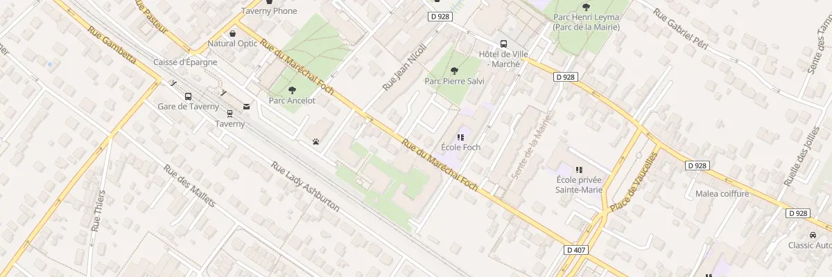 Plan du 152 Rue du Maréchal Foch à Taverny