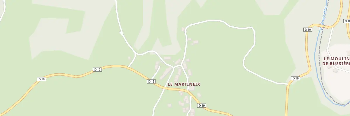 Plan du 18 Le Martineix à Moutier-Rozeille