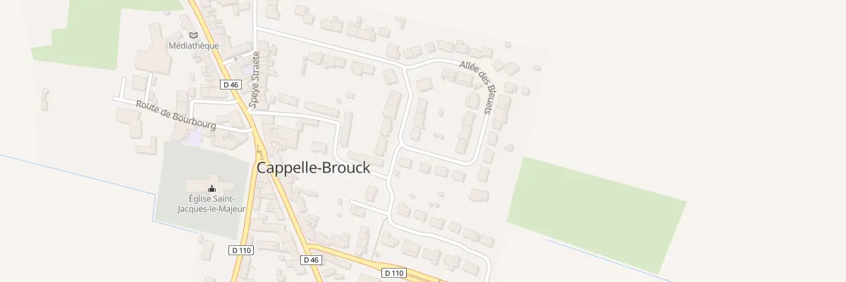 Plan du 8 All des Coquelicots à Cappelle-Brouck
