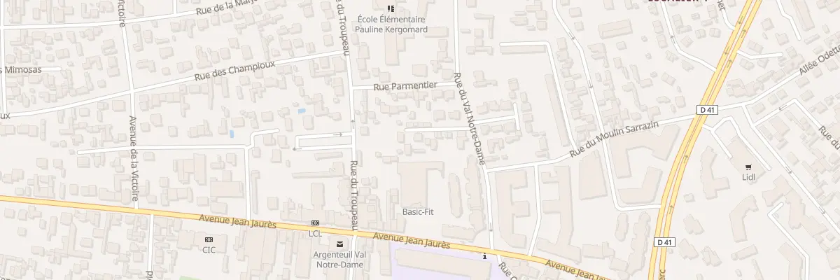 Plan du 21 Rue du Val Notre Dame à Argenteuil
