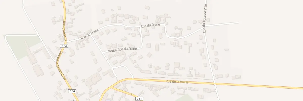 Plan du 16B Ptr Petite Rue du Frene à Hardivillers