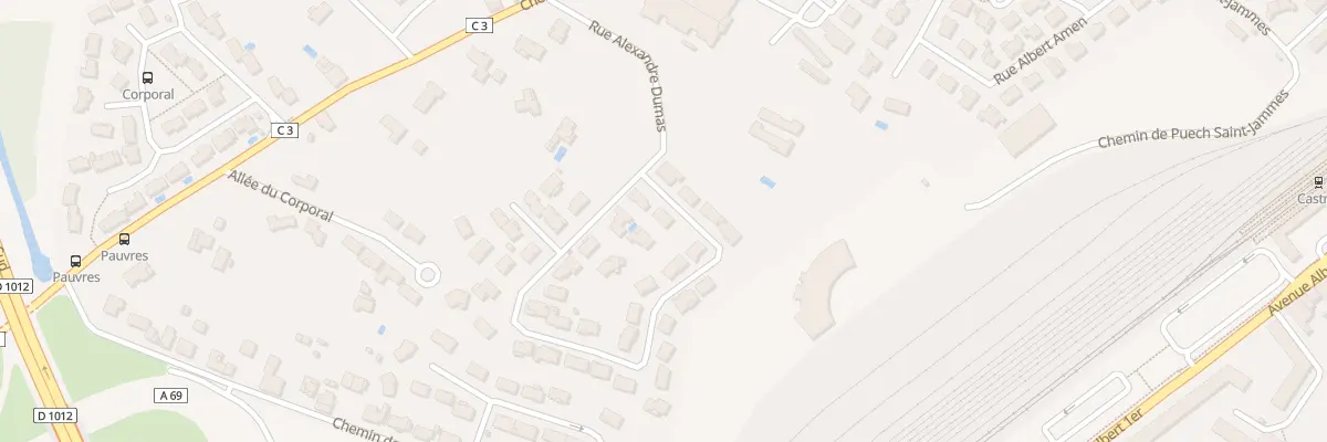 Plan du 53 Rue Alexandre Dumas à Castres
