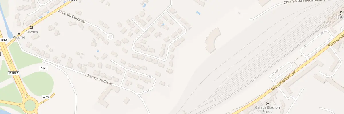 Plan du 80 Rue Alexandre Dumas à Castres
