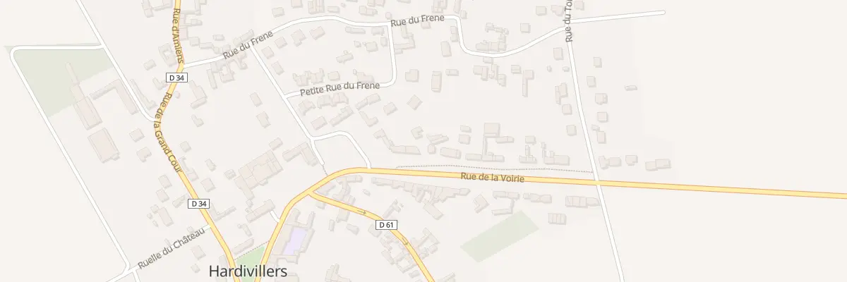 Plan du 7 Rue de la Voierie à Hardivillers