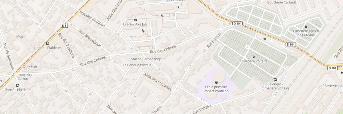 Plan du 70 Rue des Chênes à Suresnes
