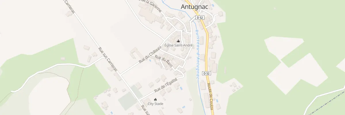 Plan du 82 Le Village à Antugnac