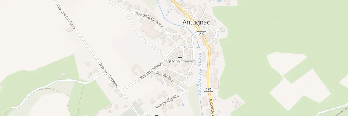 Plan du 52 Le Village à Antugnac