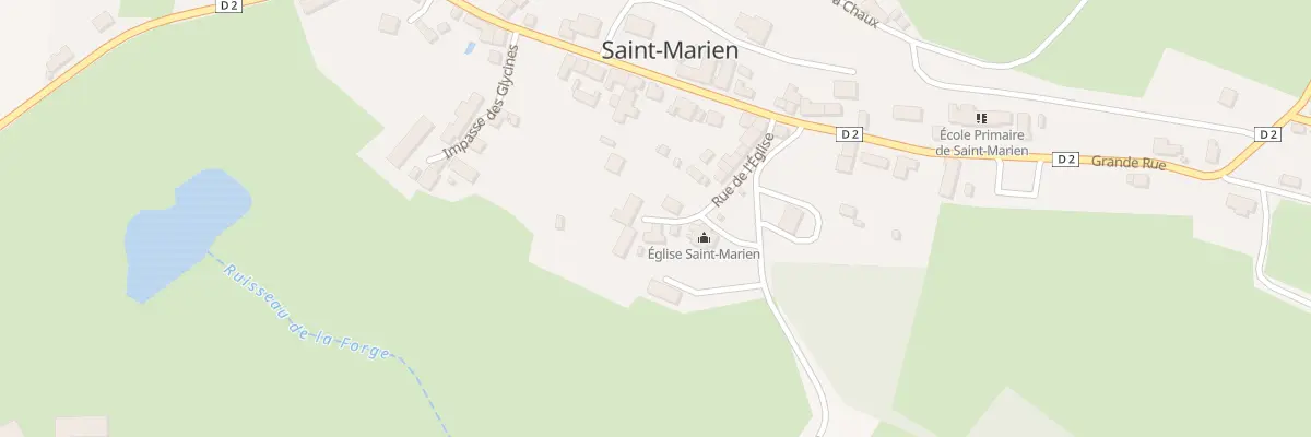 Plan du 3 Imp de l’Eglise à Saint-Marien