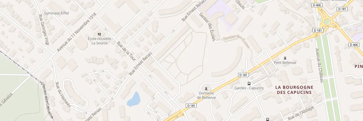 Plan du 25 Rue Ernest Renan à Meudon