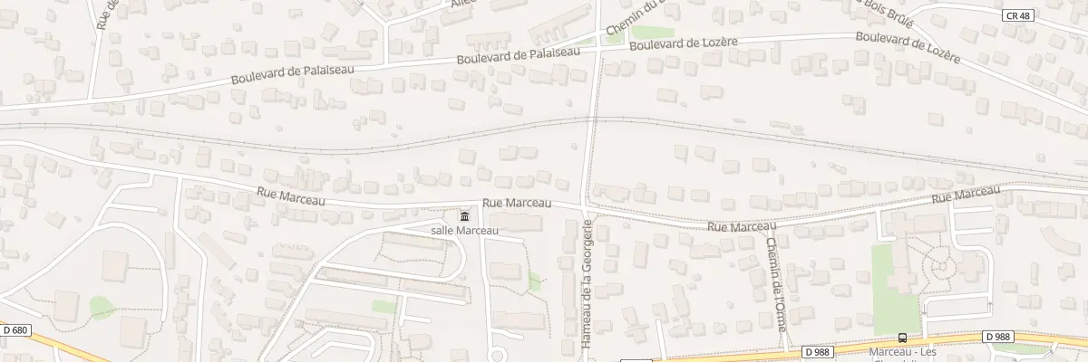 Plan du 72 Rue Marceau à Palaiseau