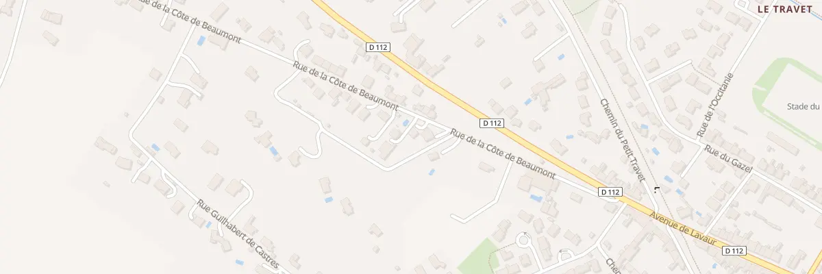 Plan du 29 Rue de la Côte de Beaumont à Castres
