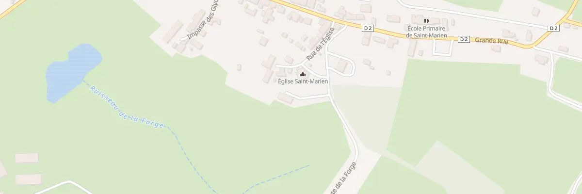Plan du 2 Rte de la Forge à Saint-Marien