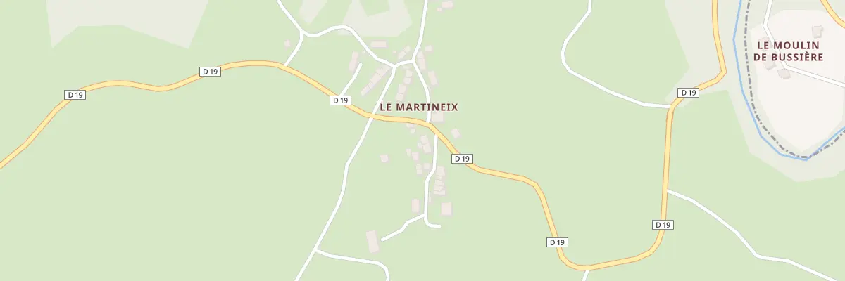 Plan du 1 Le Martineix à Moutier-Rozeille