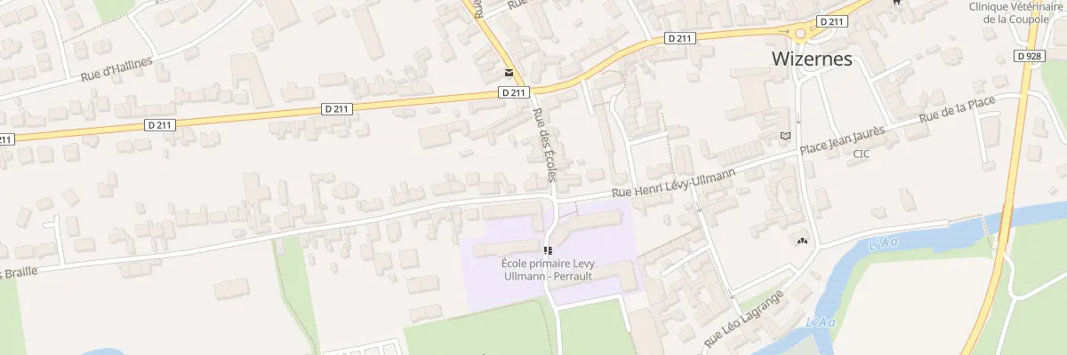 Plan du 2 Rue Louis Braille à Wizernes