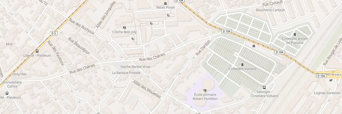 Plan du 80 Rue des Chênes à Suresnes