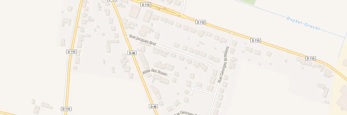 Plan du 11 Rue Jacques Brel à Cappelle-Brouck
