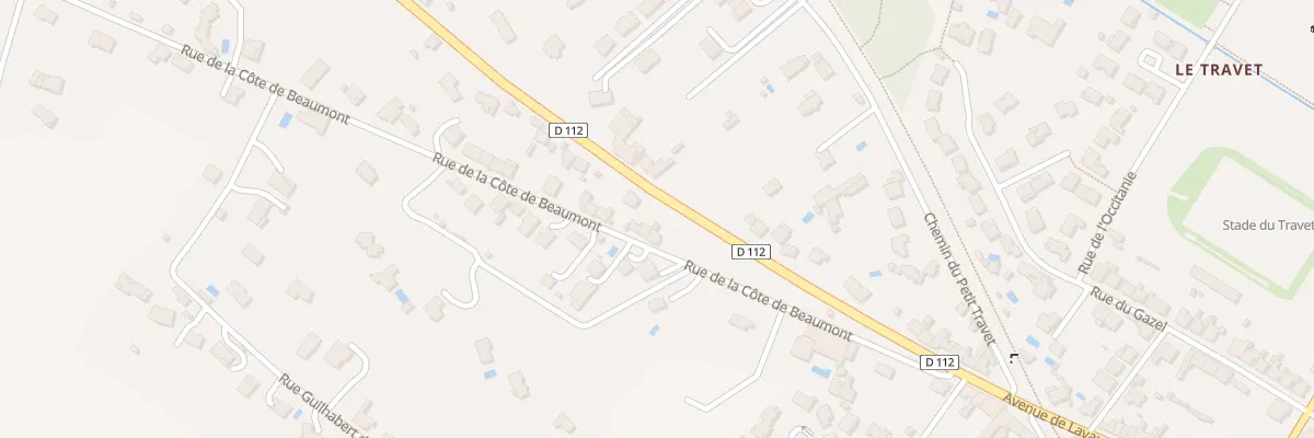 Plan du 12 Rue de la Côte de Beaumont à Castres