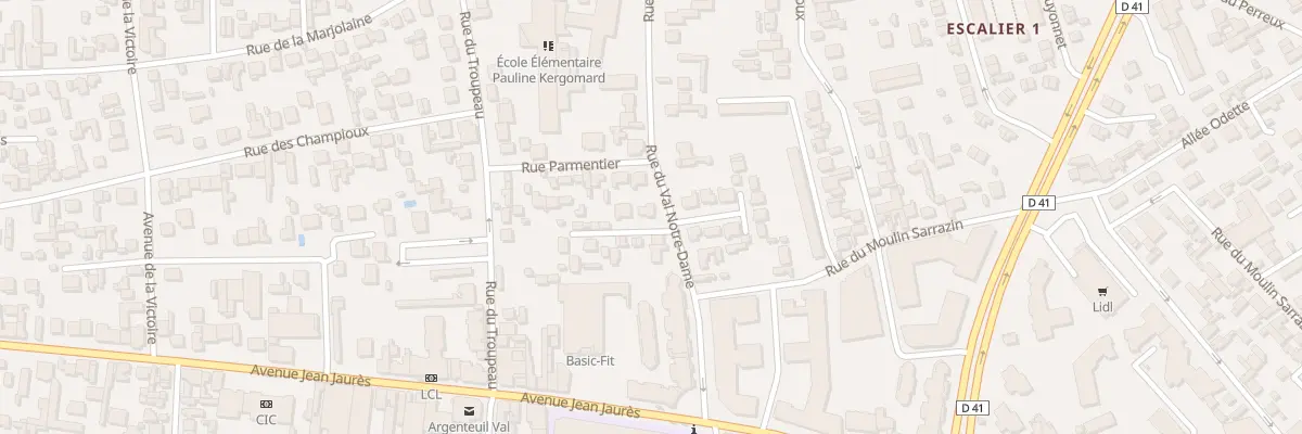 Plan du 23 Rue du Val Notre Dame à Argenteuil