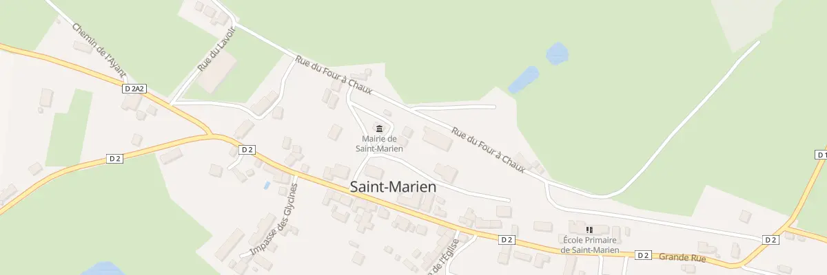 Plan du 2 Pl de la Mairie à Saint-Marien