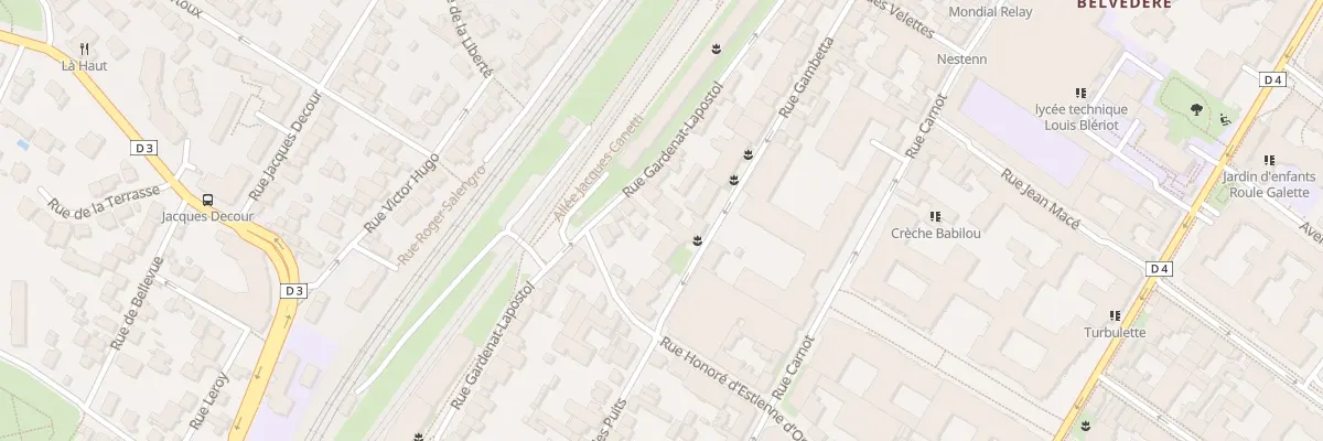 Plan du 11 Rue Gambetta à Suresnes
