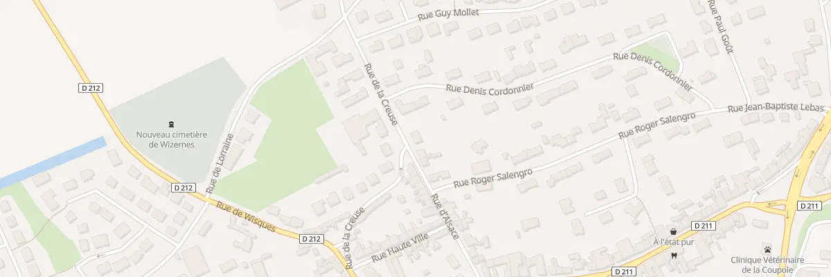 Plan du 24 Rue d’Alsace à Wizernes