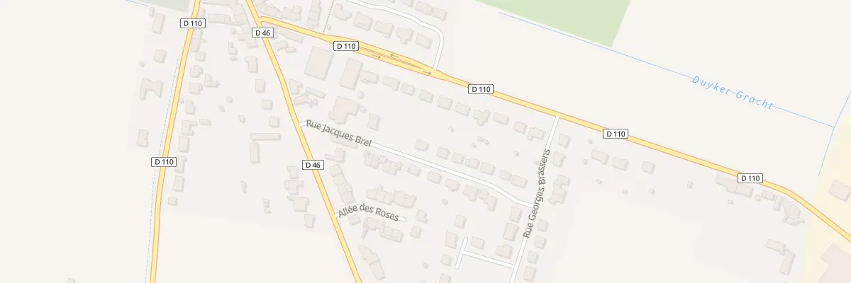 Plan du 14 Rue Jacques Brel à Cappelle-Brouck