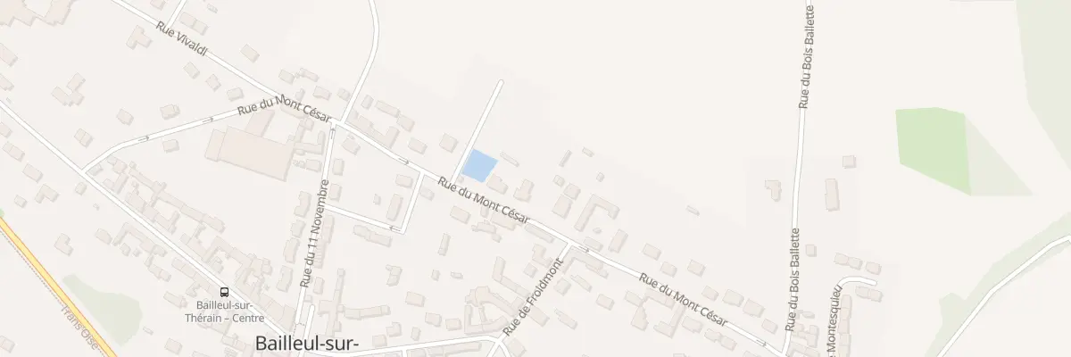 Plan du 13 Rue du Mont Cesar à Bailleul-sur-Thérain