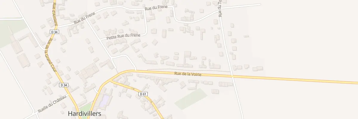 Plan du 11 Rue de la Voierie à Hardivillers
