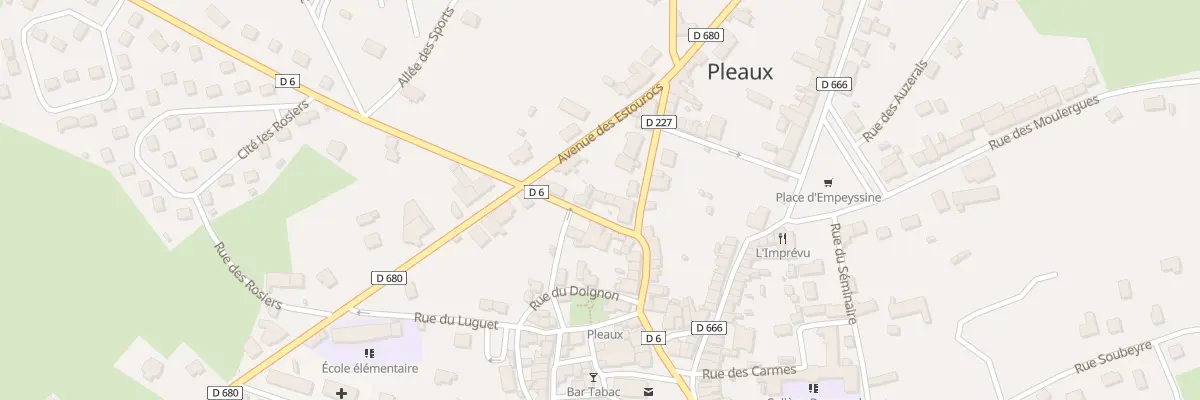 Plan du 6 Rue de la Croix Neuve à Pleaux