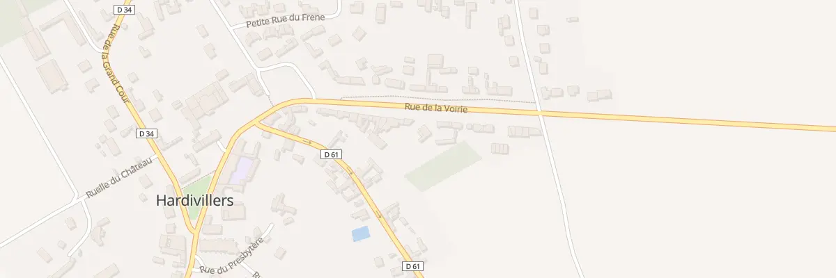 Plan du 24 Rue de la Voierie à Hardivillers