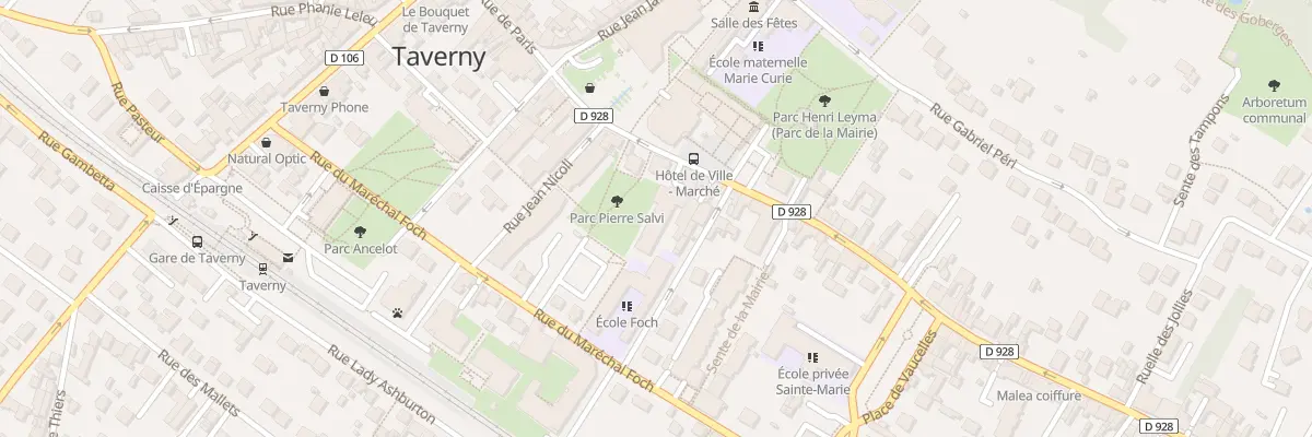 Plan du 185 Rue de Paris à Taverny