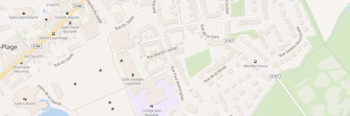 Plan du 636 Rue Paul Matrenghen à Loon-Plage