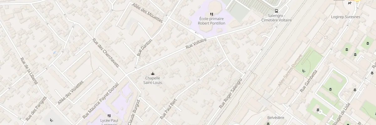 Plan du 59 Rue Voltaire à Suresnes