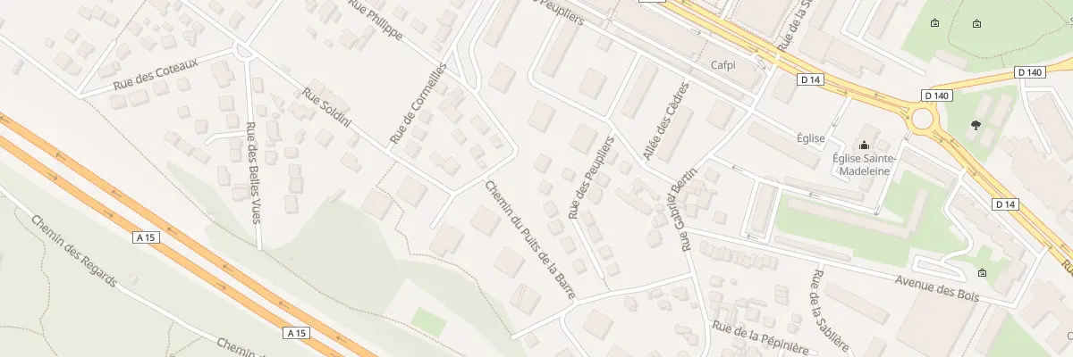 Plan du 10 Rue des Peupliers à Franconville