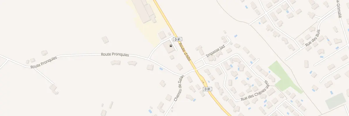 Plan du 59 Rte d’Albi à Fréjairolles