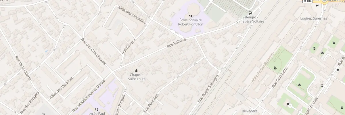 Plan du 57 Rue Voltaire à Suresnes