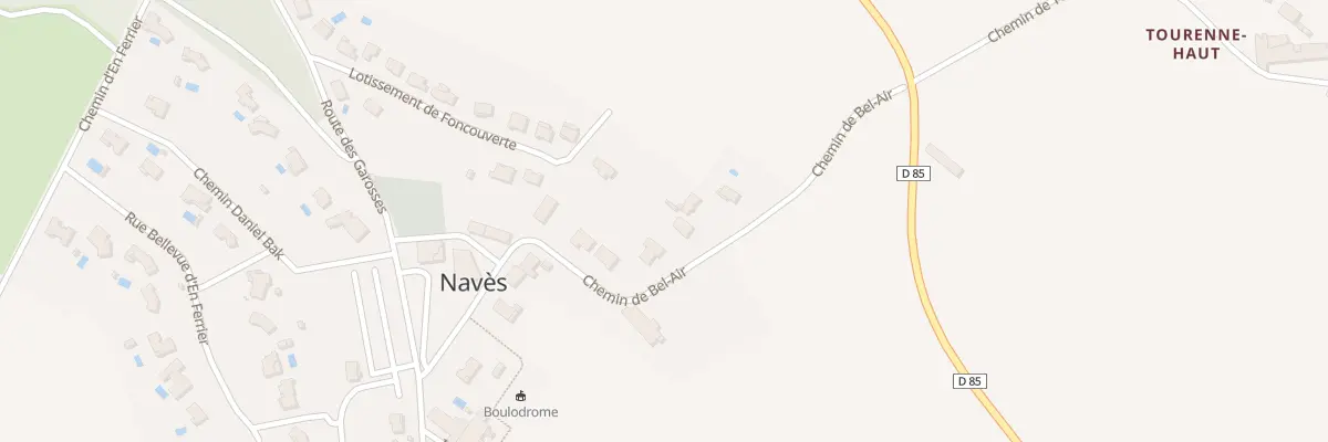 Plan du 1 Che de Bel Air à Navès