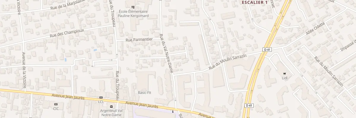 Plan du 18 Rue du Val Notre Dame à Argenteuil