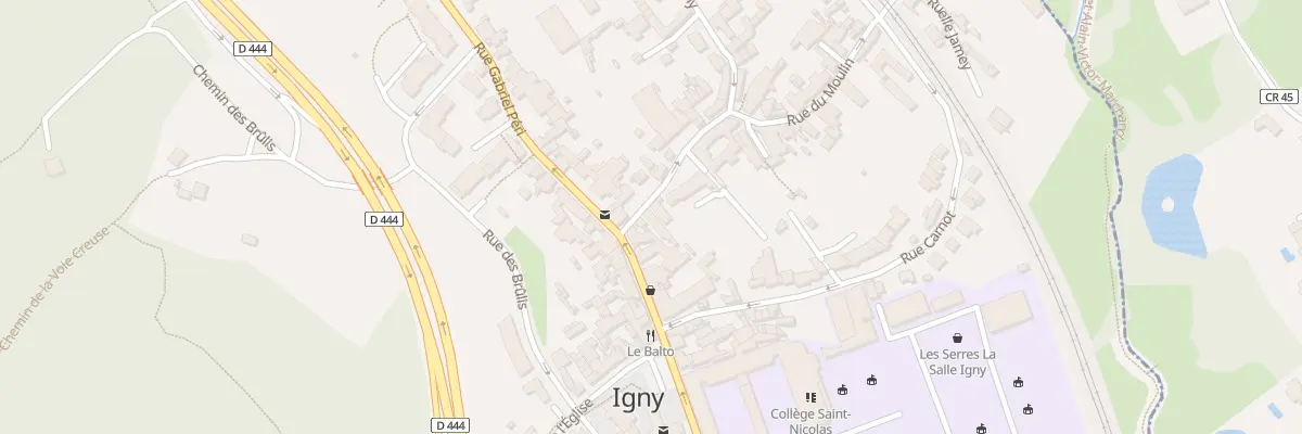 Plan du 18 Rue du Moulin à Igny