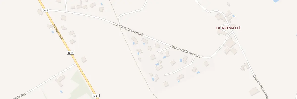 Plan du 105 Che la Grimalié à Fréjairolles