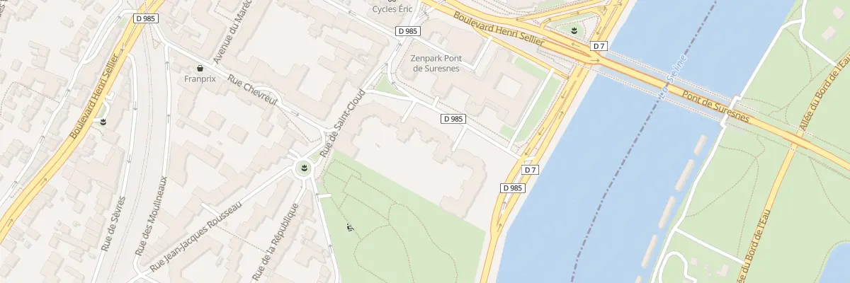 Plan du 3 All de Longchamp à Suresnes