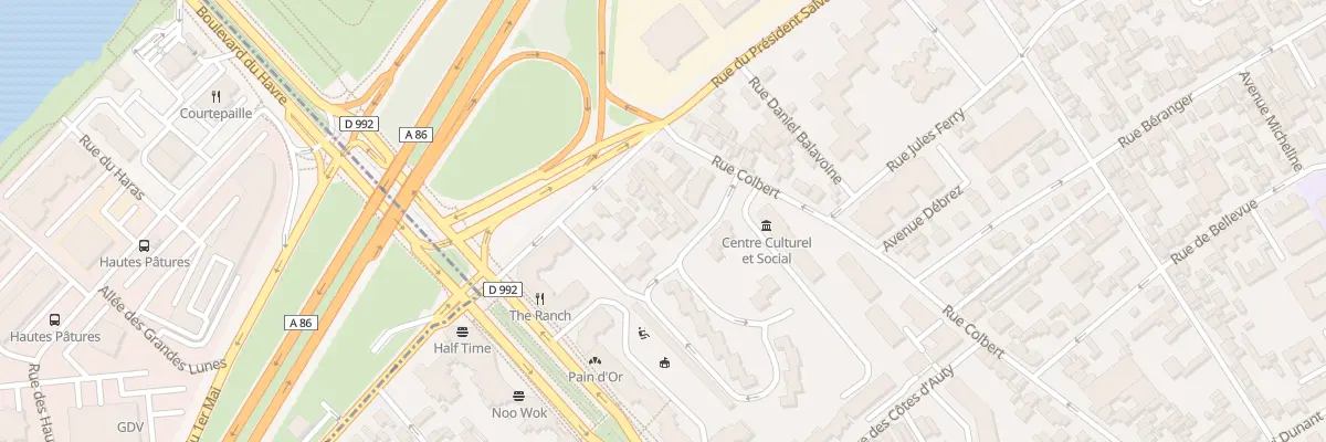 Plan du 317 Rue du Pdt Salvador Allende à Colombes